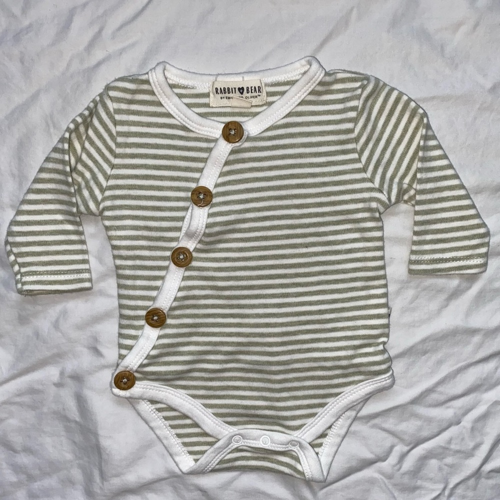 SOLD- Rabbit & Bear onesie